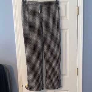 Christian Siriano Black & White Geometric Print Pants NWT